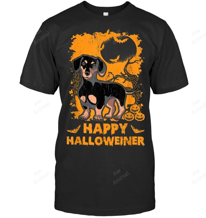 Happy Halloweiner Dachshund Halloween Wiener Dog Lover Sweatshirt Hoodie Long Sleeve Men Women T-Shirt