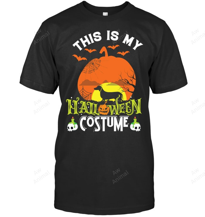 This Is My Halloween Costume Halloweeine Dachshund Sweatshirt Hoodie Long Sleeve Men Women T-Shirt