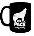 Lifetime Wolf Pack Member T Shirt Wildlife Howling Mug