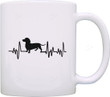 Heartbeat Weiner Dog Dachshund Themed Gifts Dog Dachshund Lover Gift Coffee Mug
