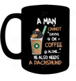 Man Coffee And His Dachshund Mug