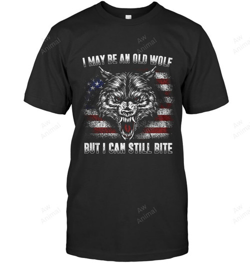 I May Be An Old Wolf But I Can Still Bite Men Tank Top V-Neck T-Shirt
