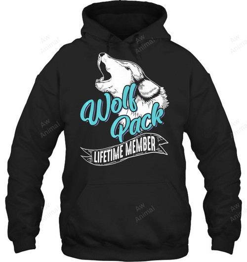 Wolf Pack Lifetime Member Sweatshirt Hoodie Long Sleeve