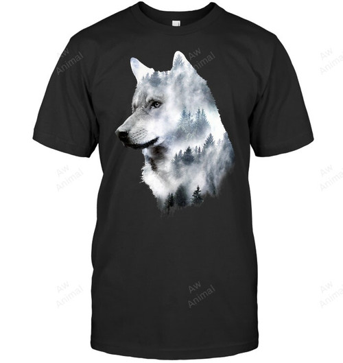 Natural Wolf Men Tank Top V-Neck T-Shirt