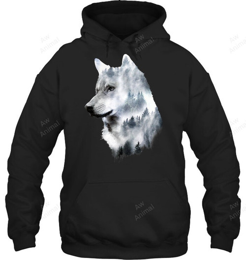 Natural Wolf Sweatshirt Hoodie Long Sleeve