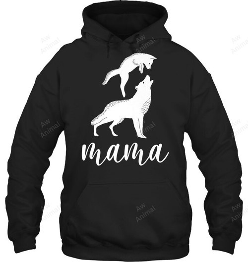 Wolf Mama Sweatshirt Hoodie Long Sleeve
