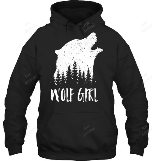 Wolf Girl Sweatshirt Hoodie Long Sleeve