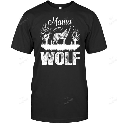 Mama Wolf Men Tank Top V-Neck T-Shirt