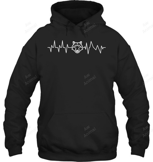 Wolf Hearbeat 3 Sweatshirt Hoodie Long Sleeve