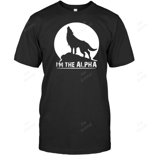 I'm The Alpha Wolf Dog Animal Men Tank Top V-Neck T-Shirt