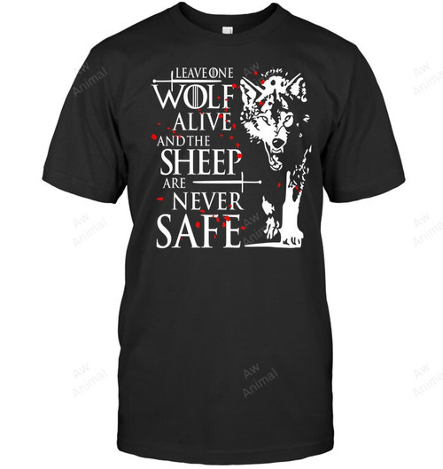 Leave One Wolf Alive Men Tank Top V-Neck T-Shirt
