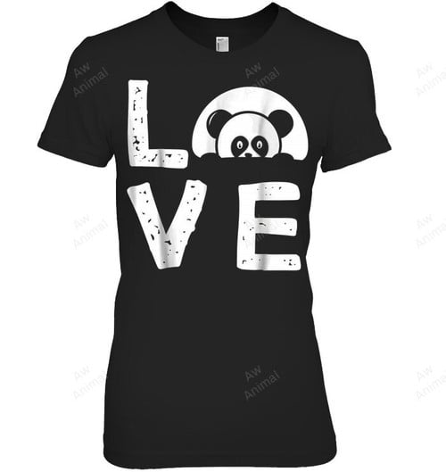 Panda Love Women Tank Top V-Neck T-Shirt