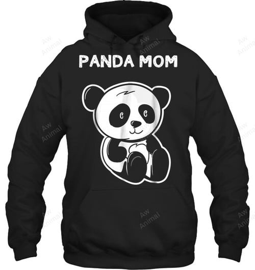 Panda Mom Sweatshirt Hoodie Long Sleeve