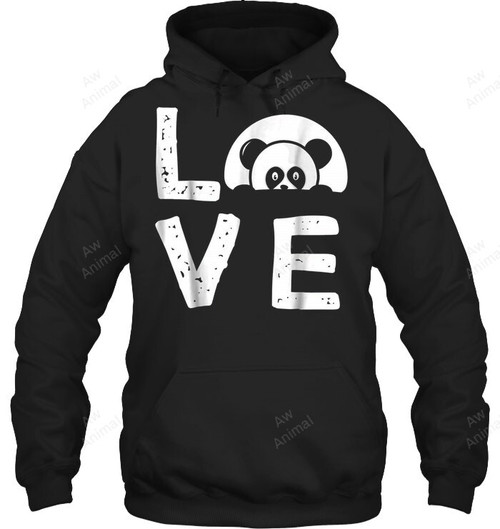 Panda Love Sweatshirt Hoodie Long Sleeve