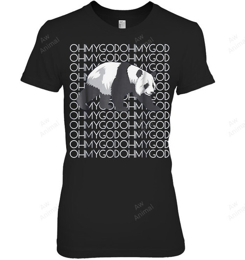 Oh My God Panda Women Tank Top V-Neck T-Shirt