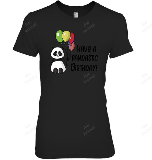 Pandastic Birthday Women Tank Top V-Neck T-Shirt