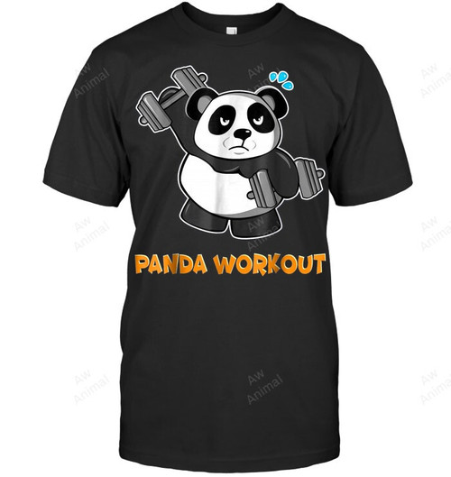 Panda Workout Men Tank Top V-Neck T-Shirt