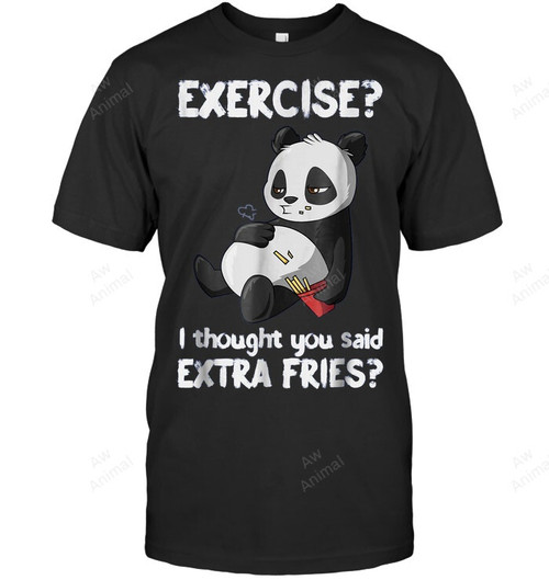 Exercise I Thought You Said Extra Fries Men Tank Top V-Neck T-Shirt