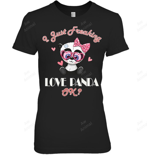 I Just Freaking Love Panda Women Tank Top V-Neck T-Shirt