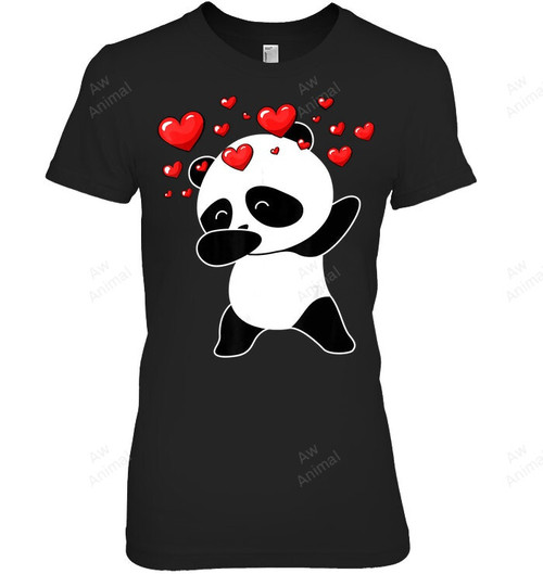 Panda Dabbing Love Women Tank Top V-Neck T-Shirt