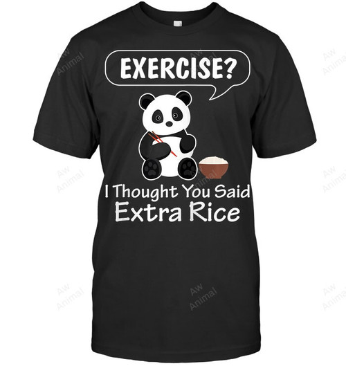 Exercise I Thought You Said Extra Rice Men Tank Top V-Neck T-Shirt