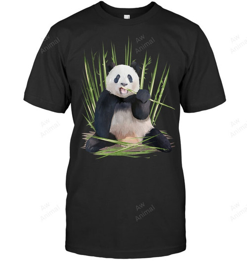 Panda Eating Men Tank Top V-Neck T-Shirt
