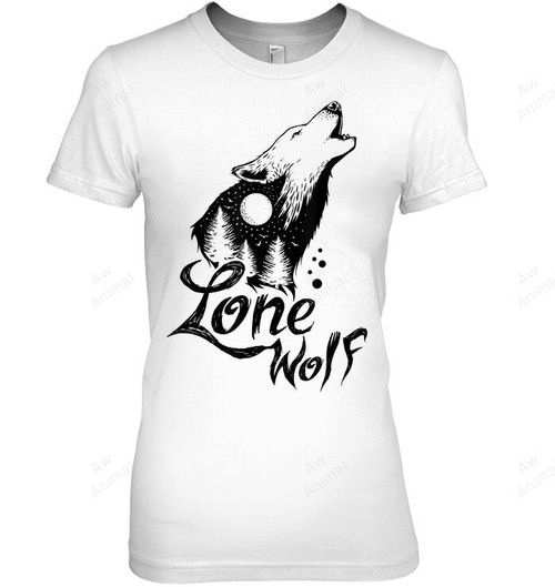 Lone Wolf Women Tank Top V-Neck T-Shirt