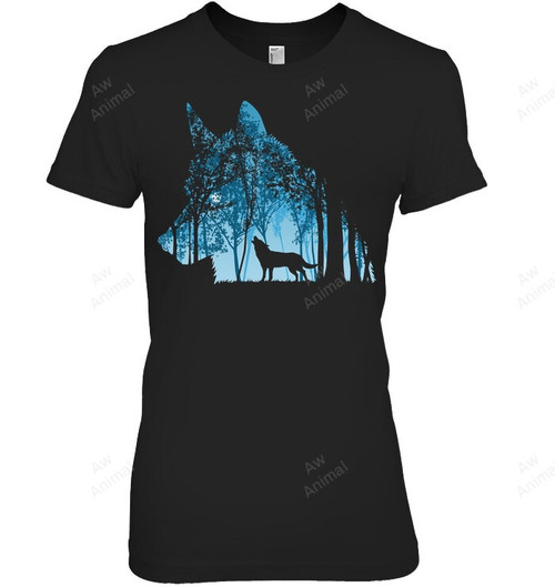 Wolf Forest Women Tank Top V-Neck T-Shirt