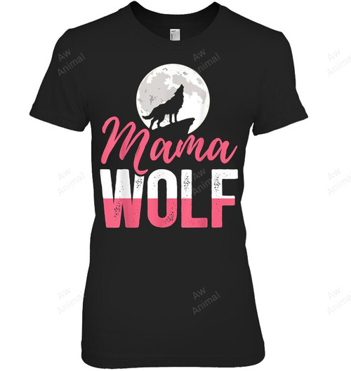 Mama Wolf Women Tank Top V-Neck T-Shirt