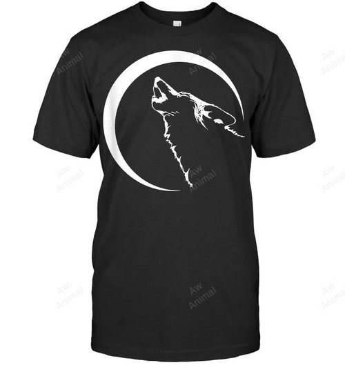 Wolf Howling In The Night Gift Men Tank Top V-Neck T-Shirt