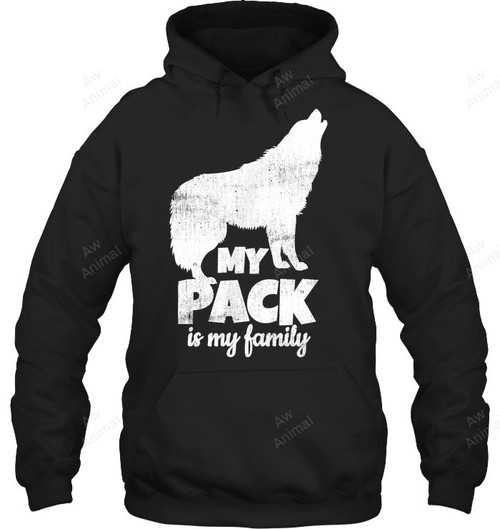 Lifetime Wolf Pack Member T Shirt Wildlife Howling Sweatshirt Hoodie Long Sleeve