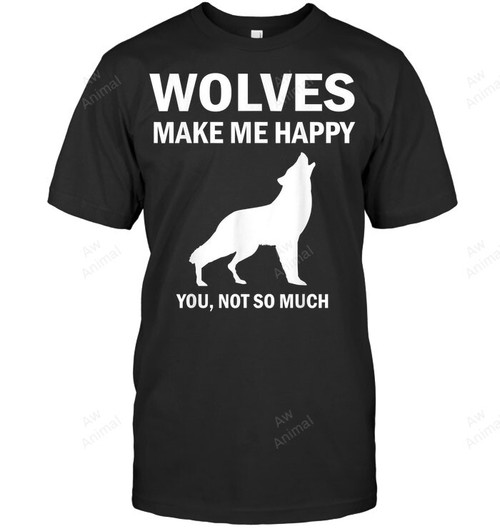 Wolves Make Me Happy Men Tank Top V-Neck T-Shirt