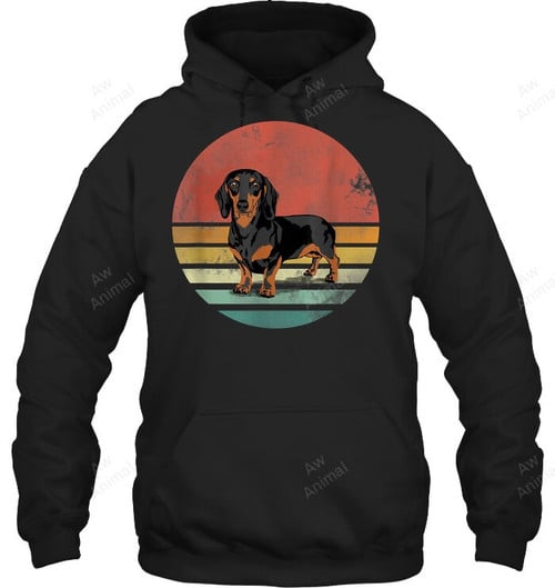 Vintage Dachshund Dog For Dog Lover Mom And Dad Sweatshirt Hoodie Long Sleeve