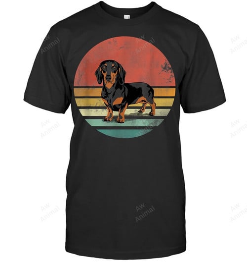Vintage Dachshund Dog For Dog Lover Mom And Dad Men Tank Top V-Neck T-Shirt
