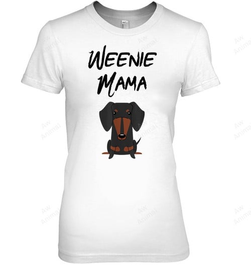 Dachshund Mom Weiner Mama Women Tank Top V-Neck T-Shirt