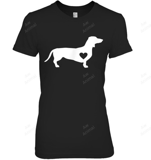 Dachshund Love Doxie Wiener Dog & Puppy Women Tank Top V-Neck T-Shirt