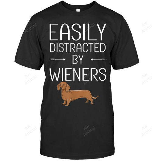 Easily Distracted By Weiners Men Tank Top V-Neck T-Shirt