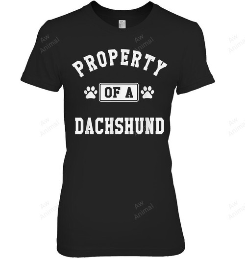 Property Of A Dachshund Women Tank Top V-Neck T-Shirt