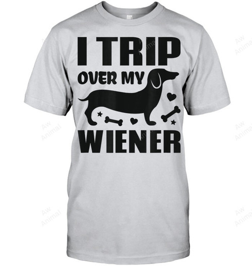 I Trip Over My Wiener Best Friend Dog Lover Dachshund Men Tank Top V-Neck T-Shirt