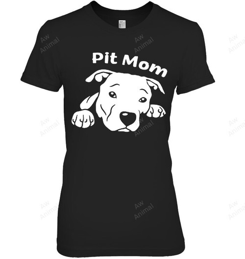Pitbull Mom Women Sweatshirt Hoodie Long Sleeve T-Shirt