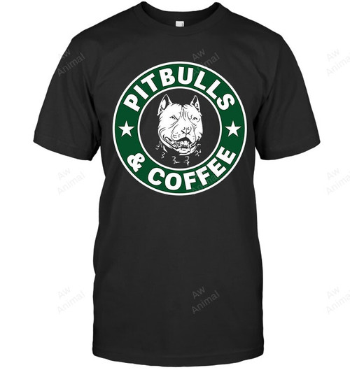 Pitbull And Coffee Sweatshirt Hoodie Long Sleeve Men Women T-Shirt