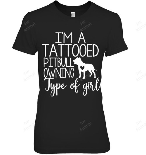 I’m A Tattooed Pitbull Women Sweatshirt Hoodie Long Sleeve T-Shirt