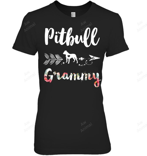 Pitbull Grammy Pitbull Cute Womens Grandma Women Sweatshirt Hoodie Long Sleeve T-Shirt