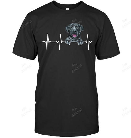 Funny Dog Heartbeat For Black Labrador Retriever Lovers Sweatshirt Hoodie Long Sleeve Men Women T-Shirt
