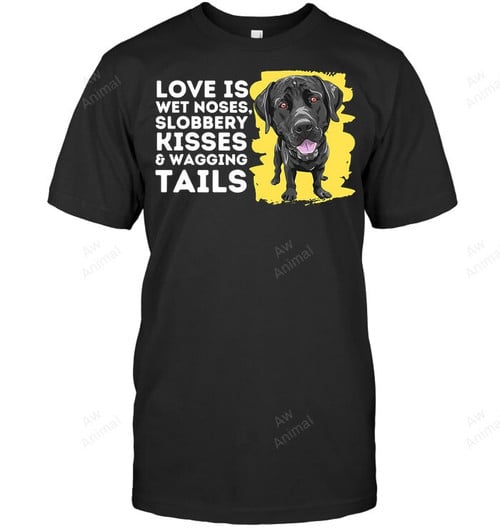 Love Is Wet Noses Labrador Retriever Lover Dog Owner Lab Sweatshirt Hoodie Long Sleeve Men Women T-Shirt