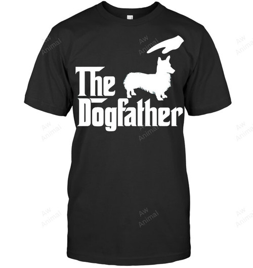 The Dogfather Pembroke Welsh Corgi Men Sweatshirt Hoodie Long Sleeve T-Shirt