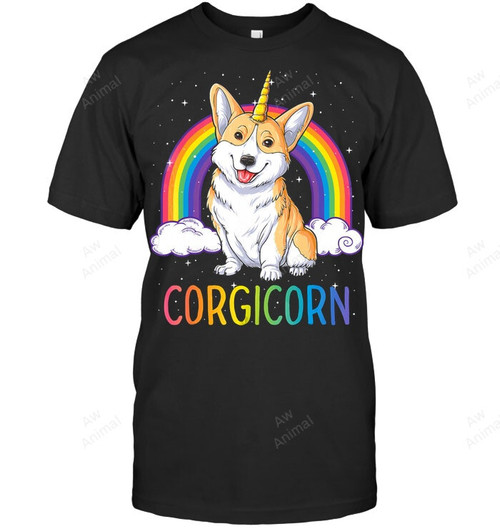 Corgi Kids Corgicorn Unicorn Girls Sweatshirt Hoodie Long Sleeve Men Women T-Shirt