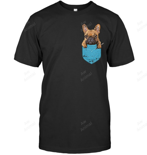 Cute Pet Animal Dog Breeder Pocket French Bulldog Sweatshirt Hoodie Long Sleeve Men Women T-Shirt