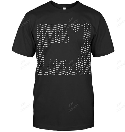 French Bulldog Waves Graphic Sweatshirt Hoodie Long Sleeve Men Women T-Shirt