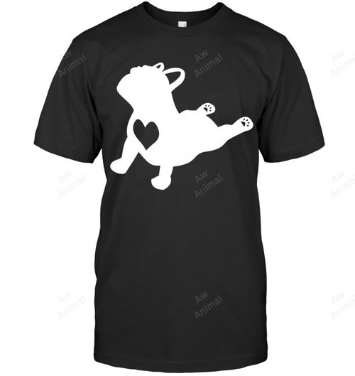 French Bulldog Yoga Pose Love Heart Frenchie Workout Sweatshirt Hoodie Long Sleeve Men Women T-Shirt